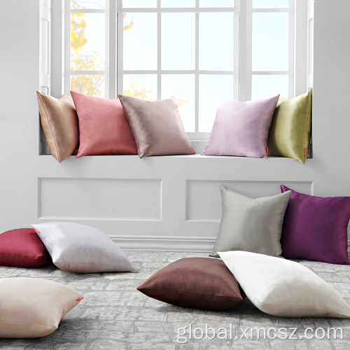 Mulberry Silk Pillow Case Solid Color Satin Silk Pillowcase Cushion Cover Supplier